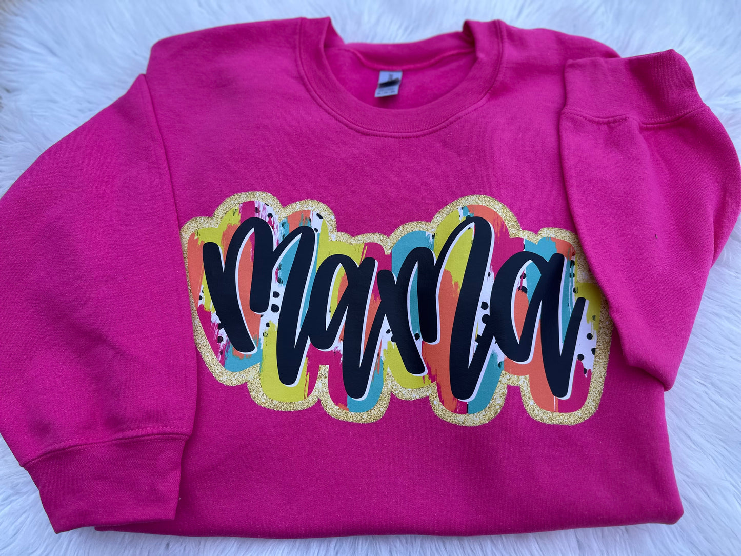 Mama Foil Brush Stroke Tee