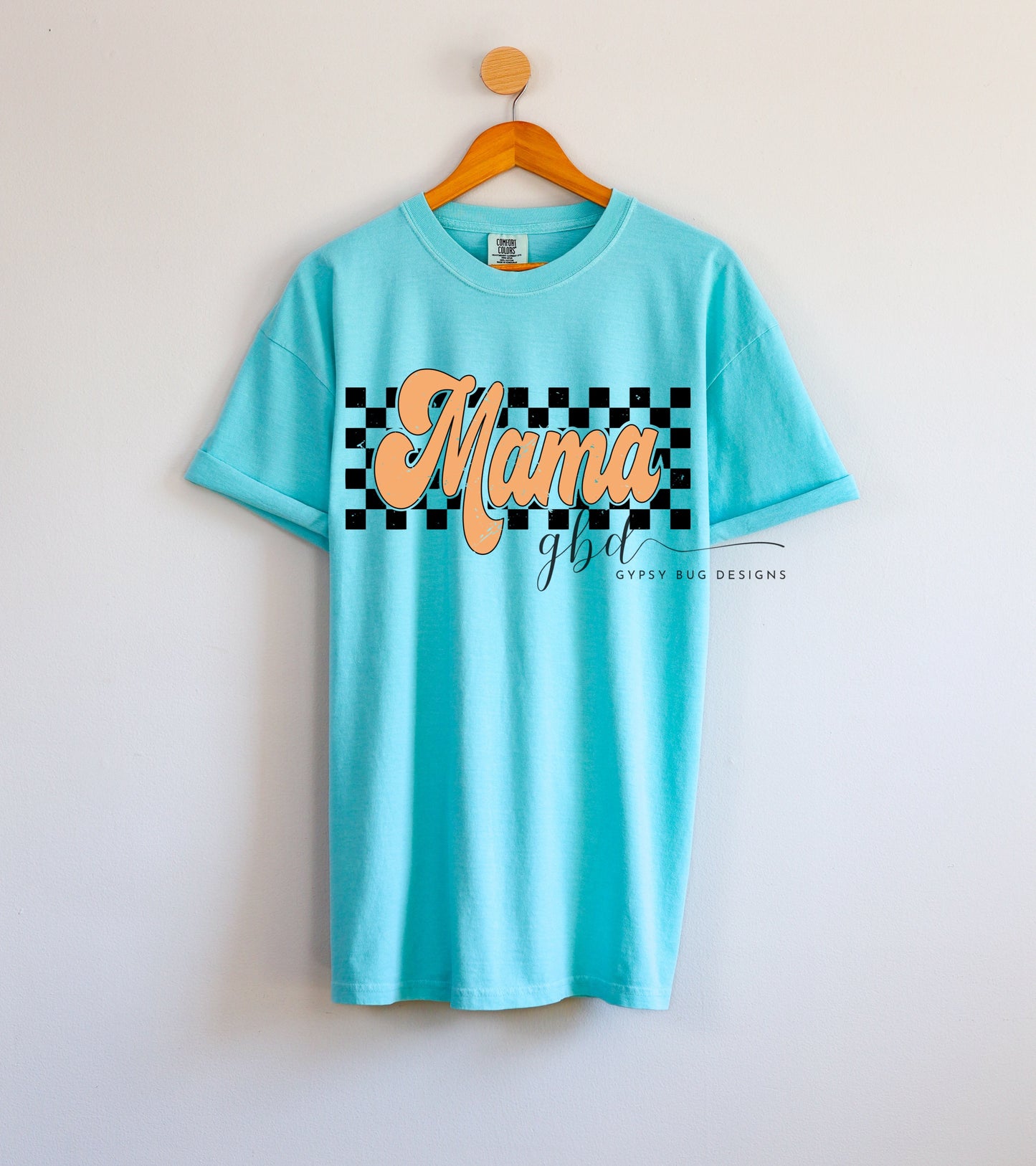 Checkered Mama Neons Tee
