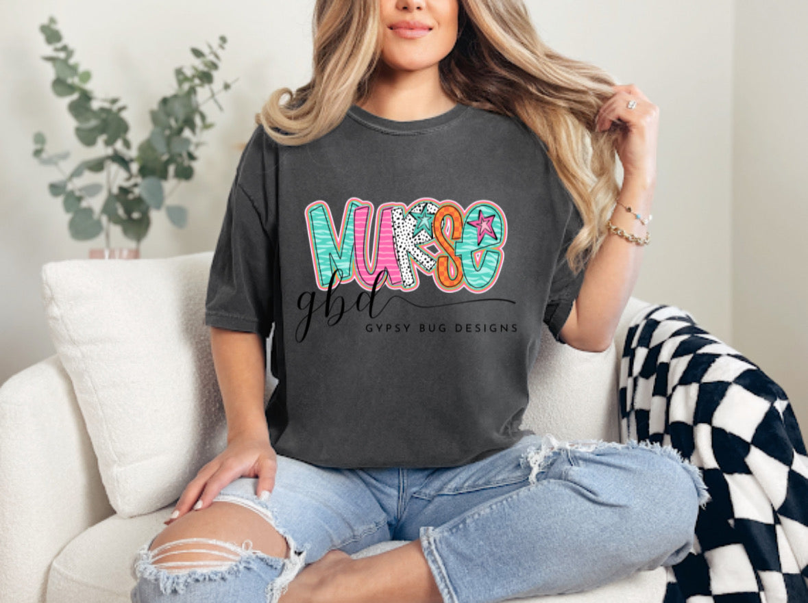 Retro Stars Nurse Tee
