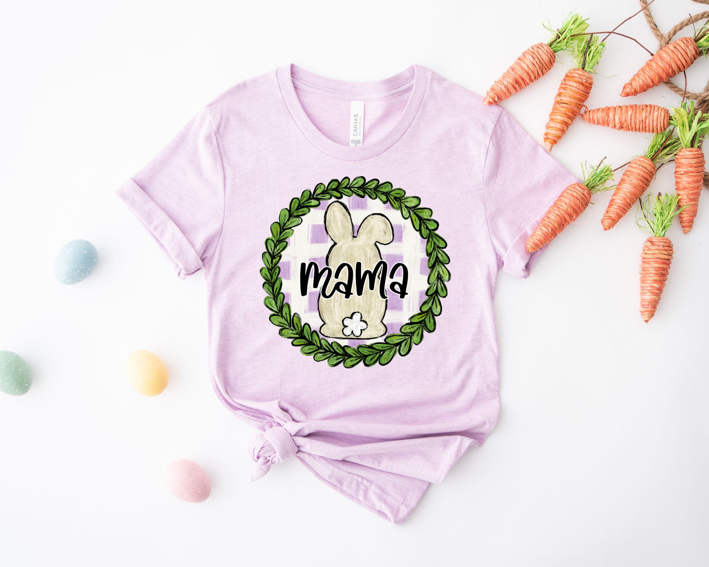 Adult Gingham Bunny Tee