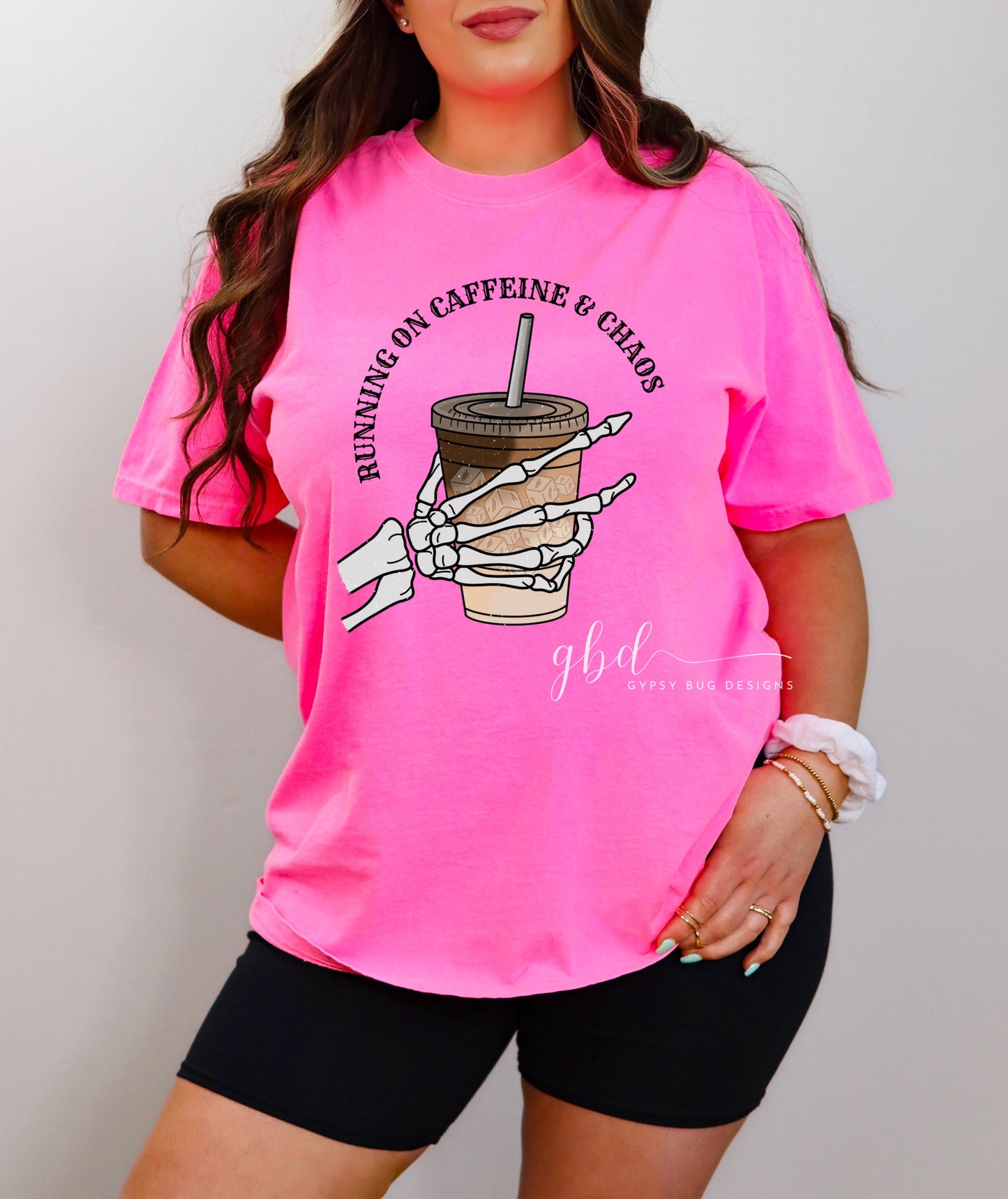 Running On Caffeine and Chaos Tee