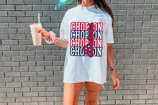 Chop On Braves Comforr Colors Tee