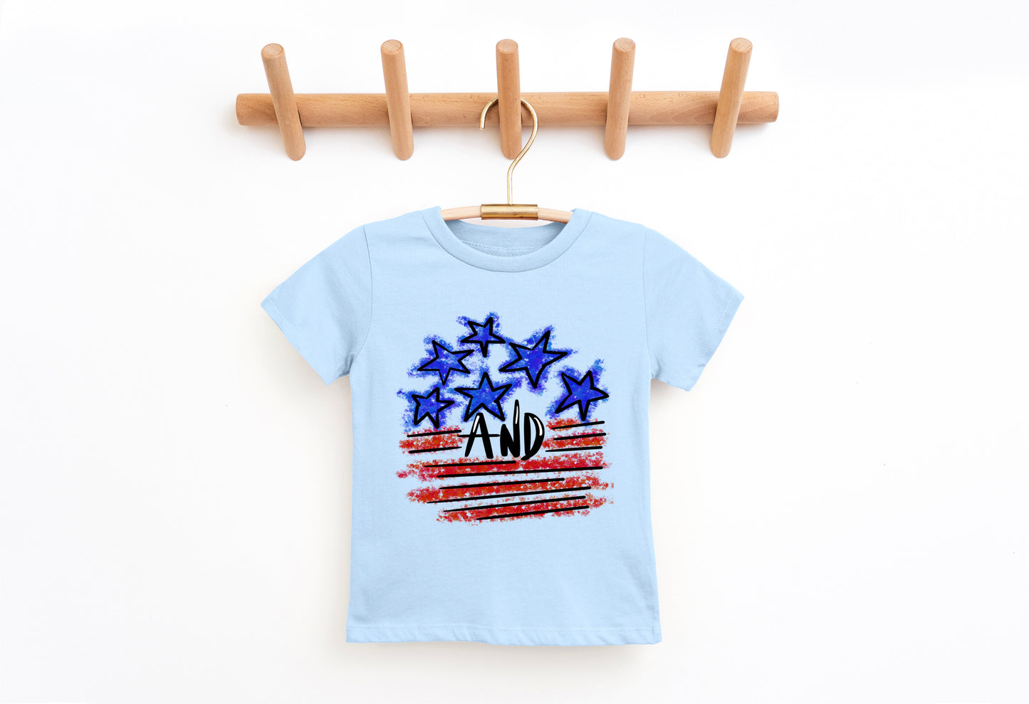 Stars & Stripes Kids Patriotic Tee