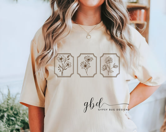 Dainty Floral Frames