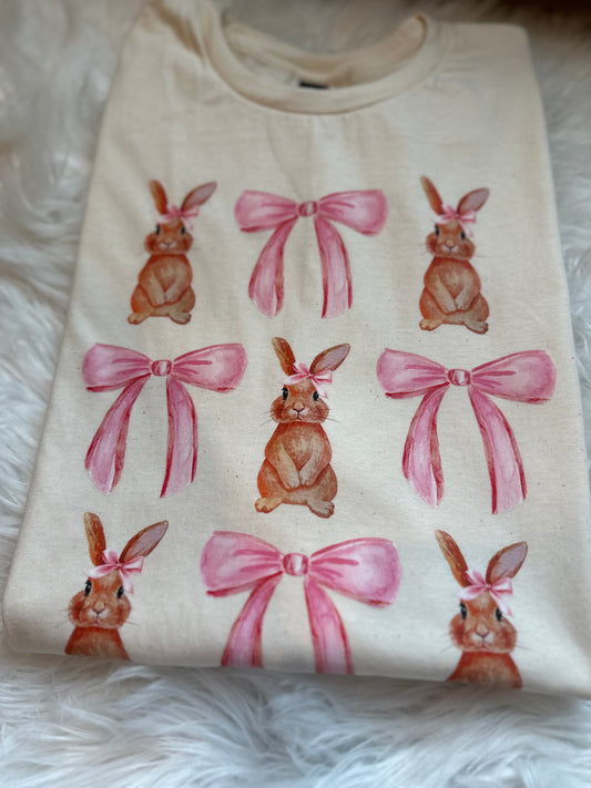 Coquette Bunnies + Bows Tee