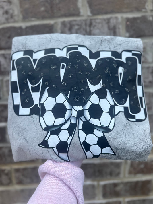 Soccer Mama Bow Tee