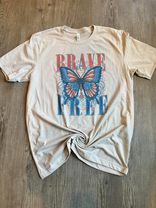 Brave & Free Butterfly Tee