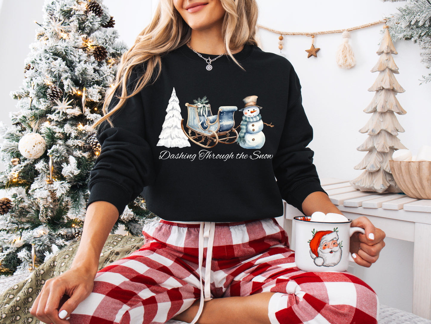 Vintage Dashing Through the Snow Sweatshirt