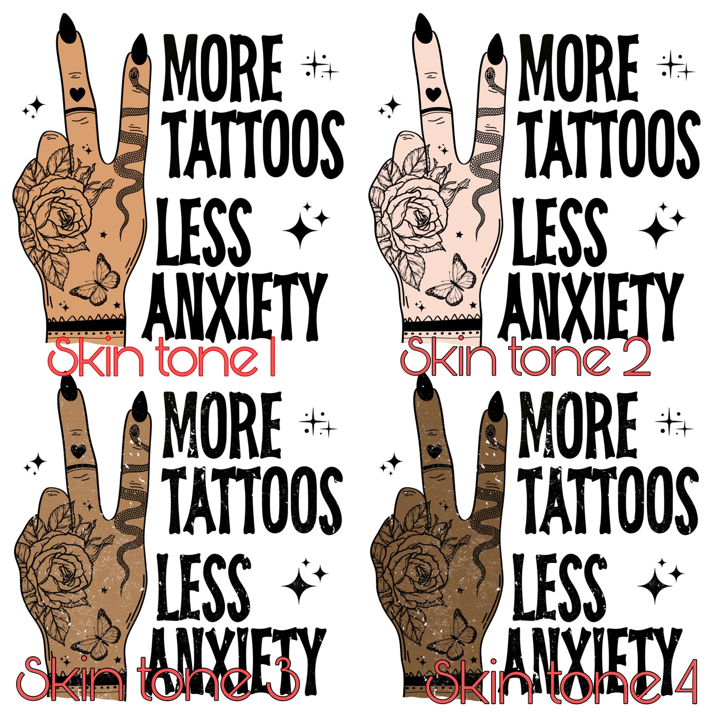 More Tattoos Less Anxiety Tee