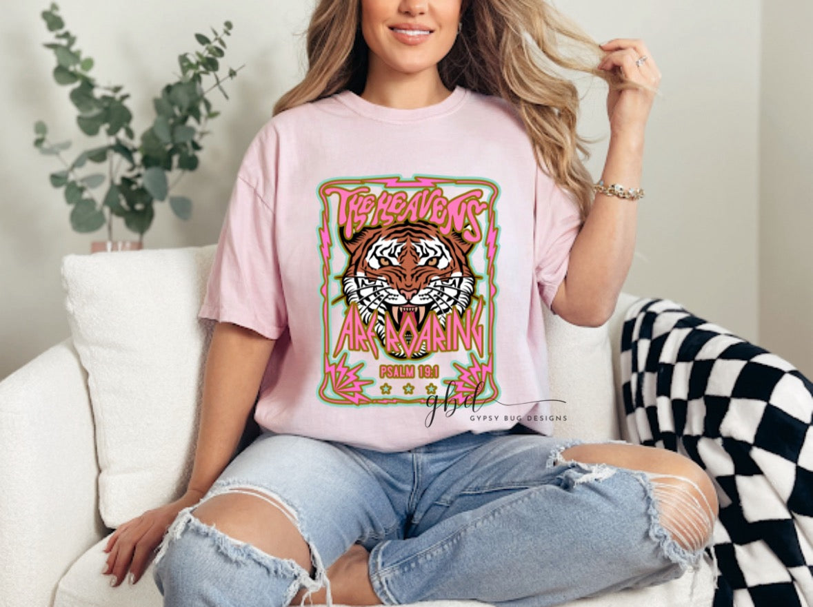 The Heavens are Roaring Retro Tee