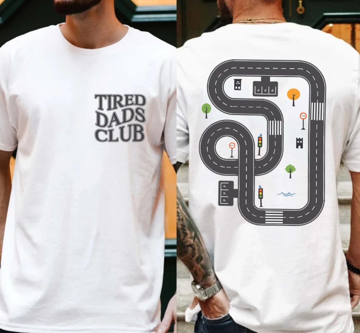 Tired Dads Club Road Tee