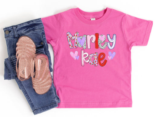 Kids Valentines Custom Tee