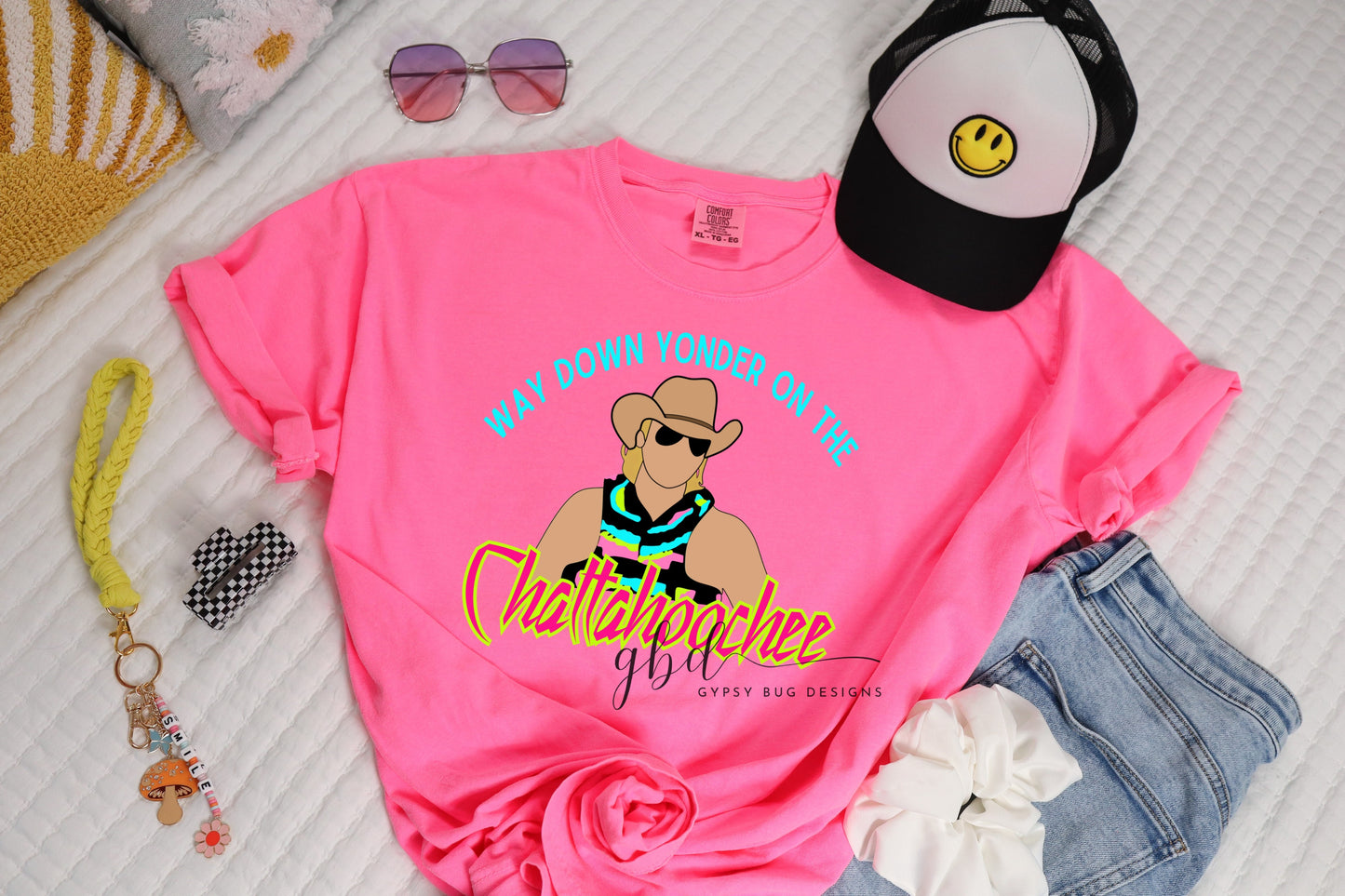 Chattahoochie Neon Tee