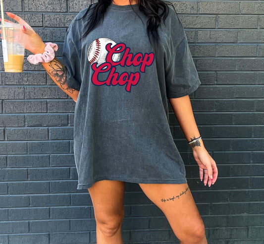 Chop Chop Comfort Colors Braves Tee