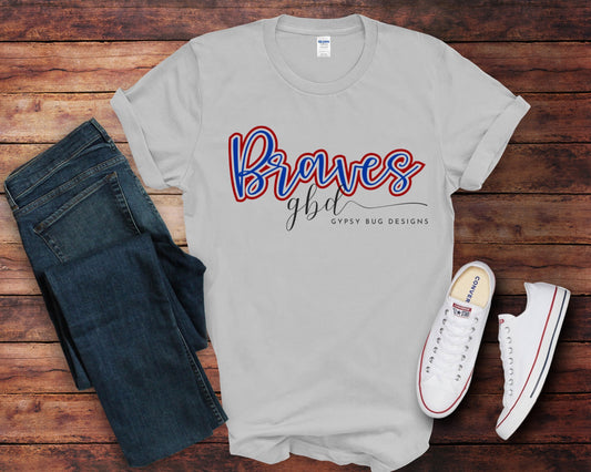 Braves Script Tee