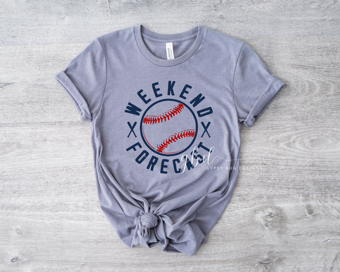 Weekend Forecast Baseball Tee