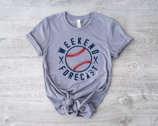 Weekend Forecast Baseball Tee