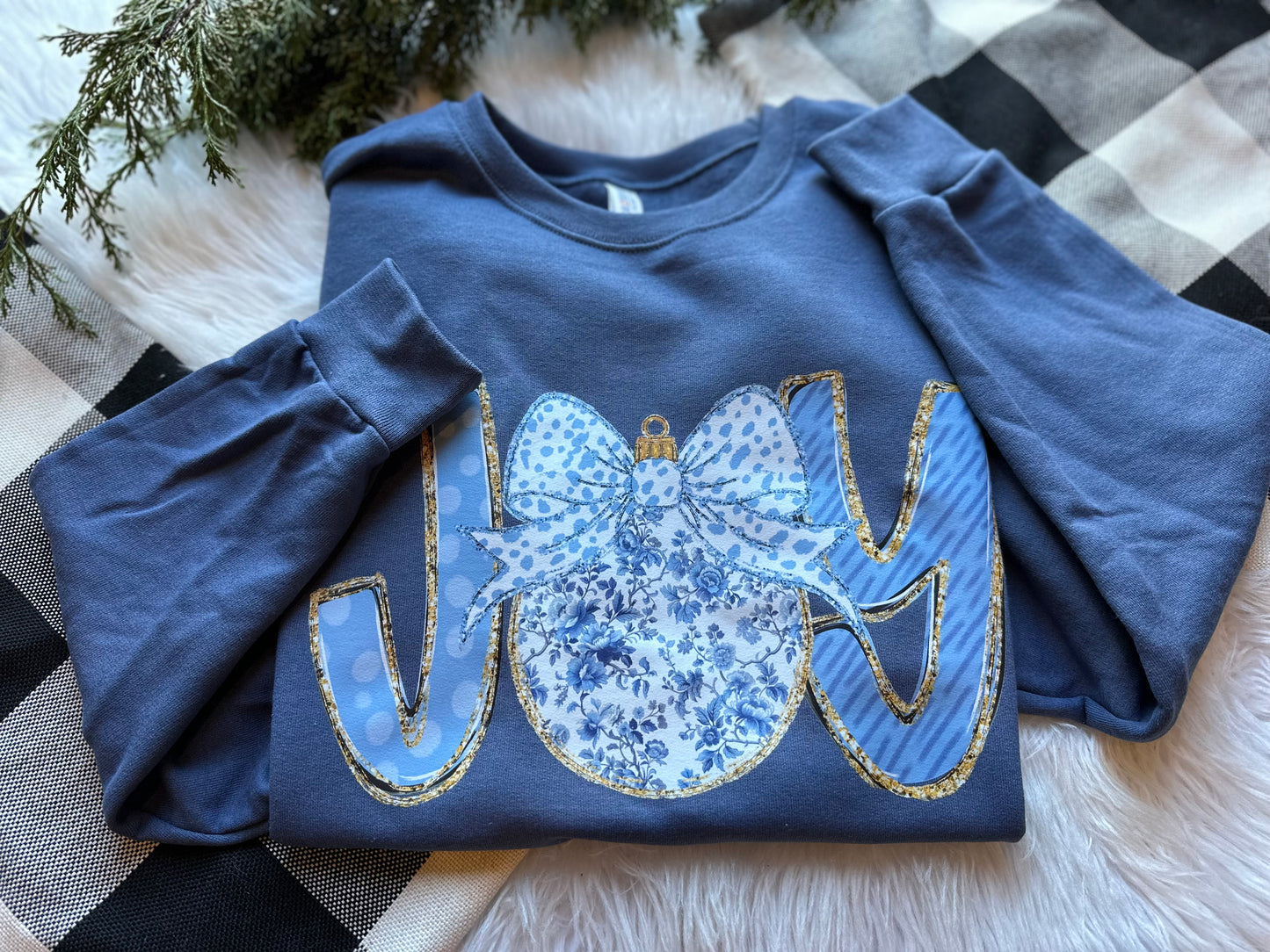 Chinoiserie Blue JOY Tee