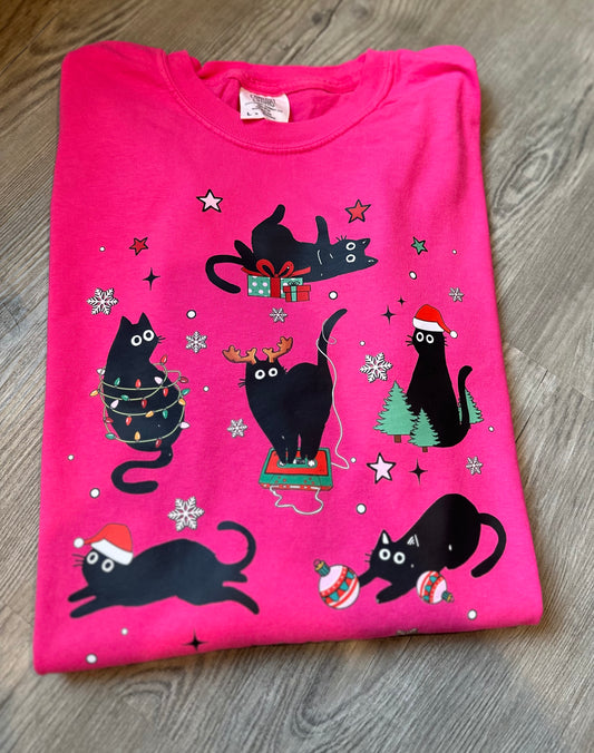 Christmas Cats Tee