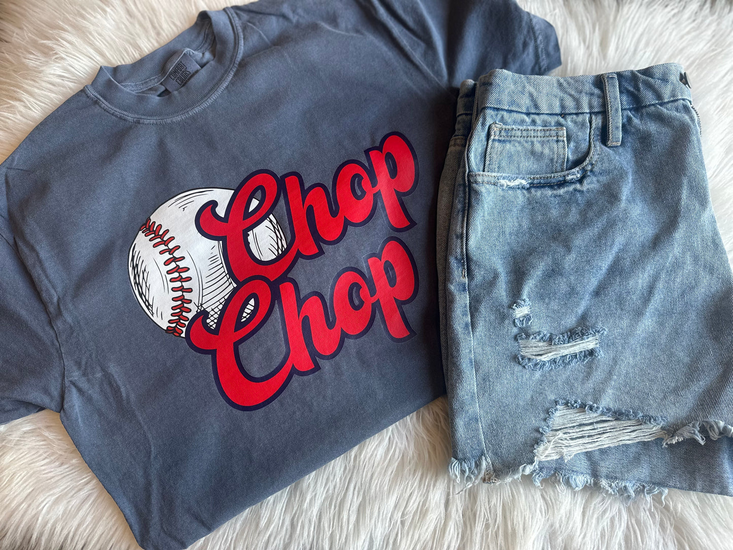 Chop Chop Comfort Colors Braves Tee